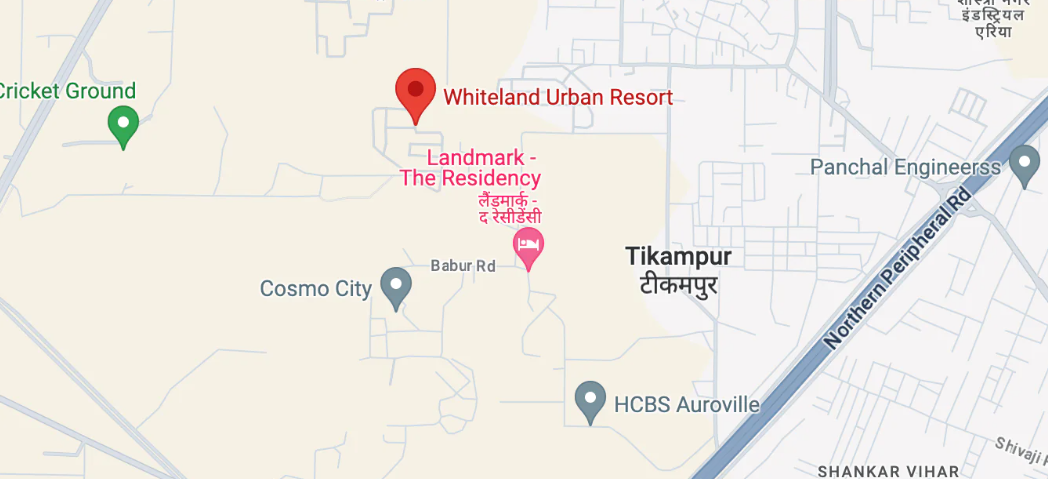 whiteland urban resort location map